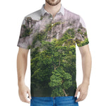 High Mountain Print Men's Polo Shirt