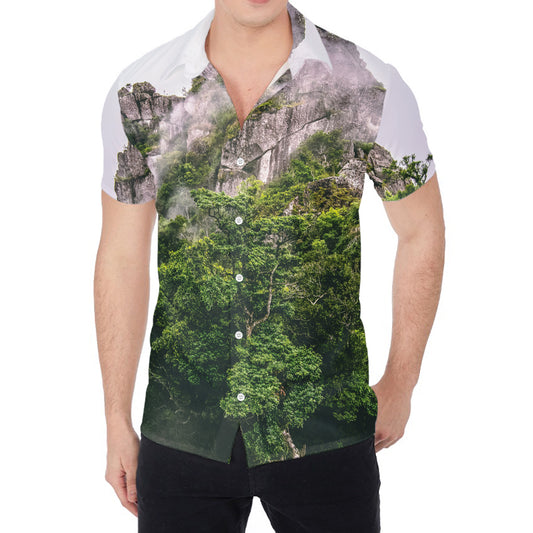 High Mountain Print Men's Shirt