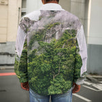 High Mountain Print Men's Shirt Jacket