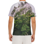 High Mountain Print Men's Short Sleeve Rash Guard