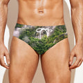 High Mountain Print Men's Swim Briefs