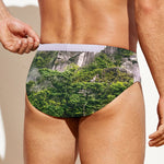 High Mountain Print Men's Swim Briefs