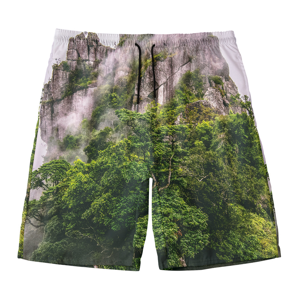 High Mountain Print Men's Swim Trunks
