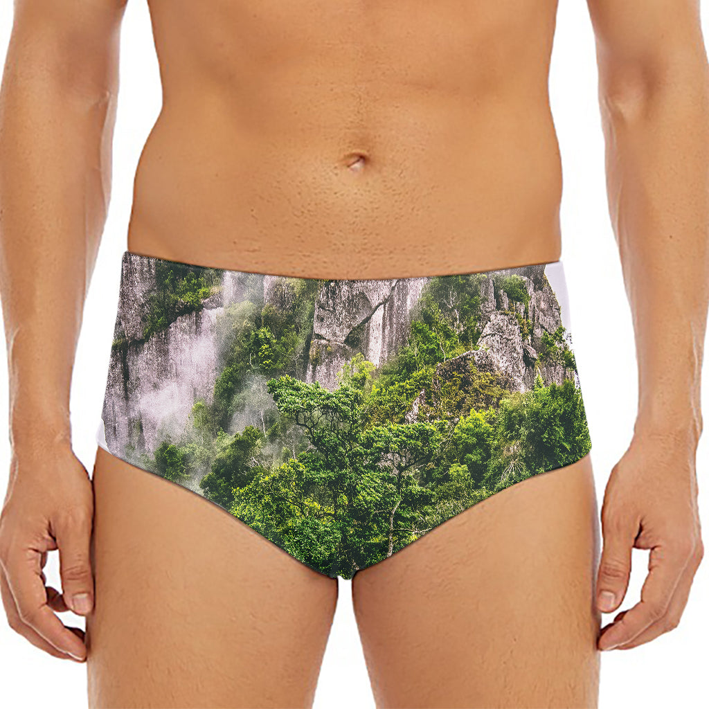 High Mountain Print Men's Triangle Swim Briefs