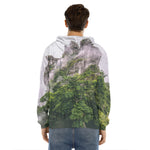 High Mountain Print Men's Velvet Pullover Hoodie