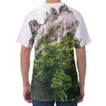High Mountain Print Men's Velvet T-Shirt