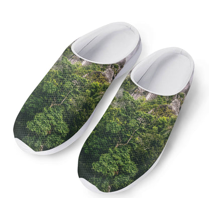 High Mountain Print Mesh Casual Shoes