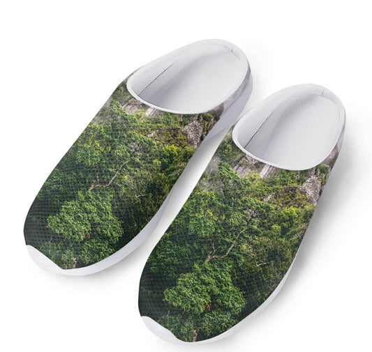 High Mountain Print Mesh Casual Shoes