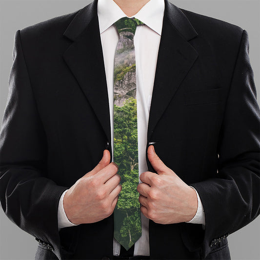 High Mountain Print Necktie