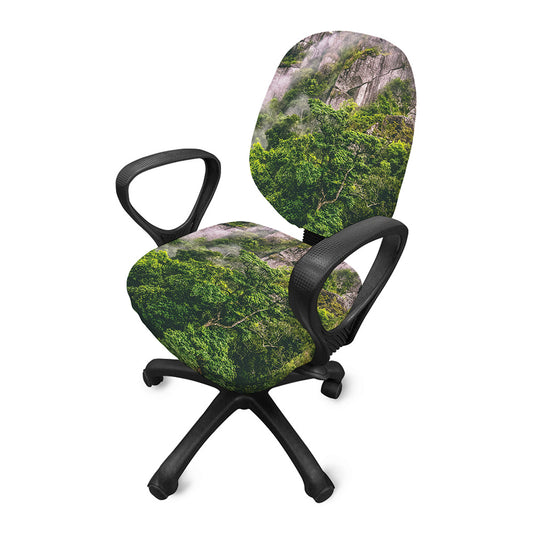 High Mountain Print Office Chair Cover