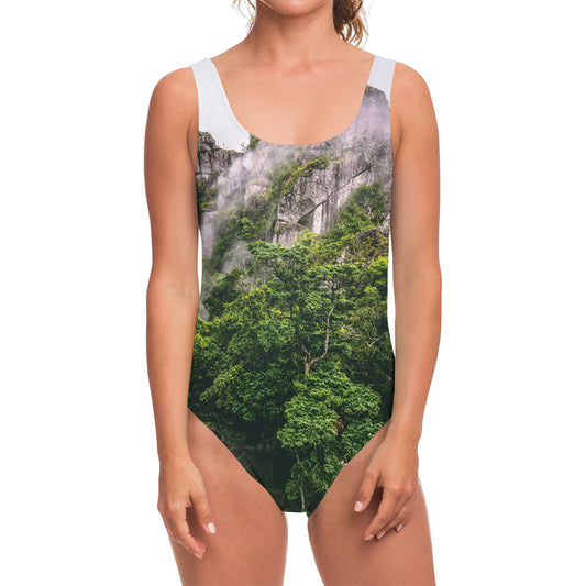 High Mountain Print One Piece Swimsuit