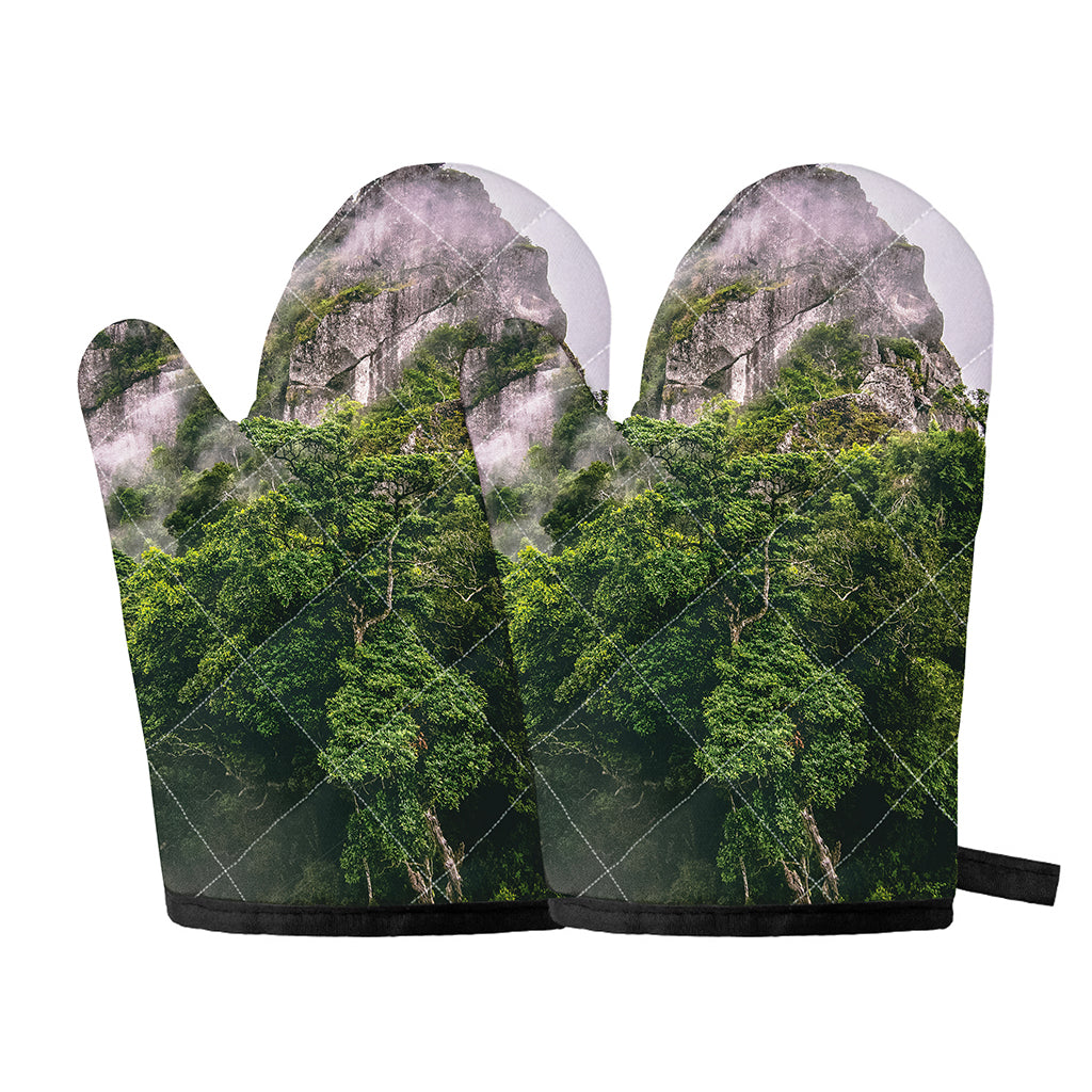High Mountain Print Oven Mitts