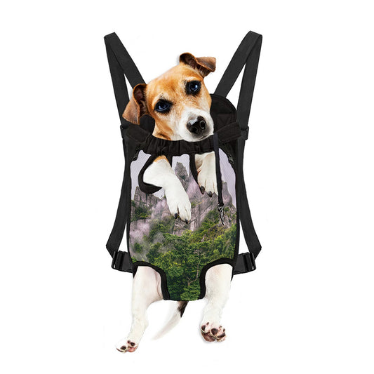 High Mountain Print Pet Carrier Backpack