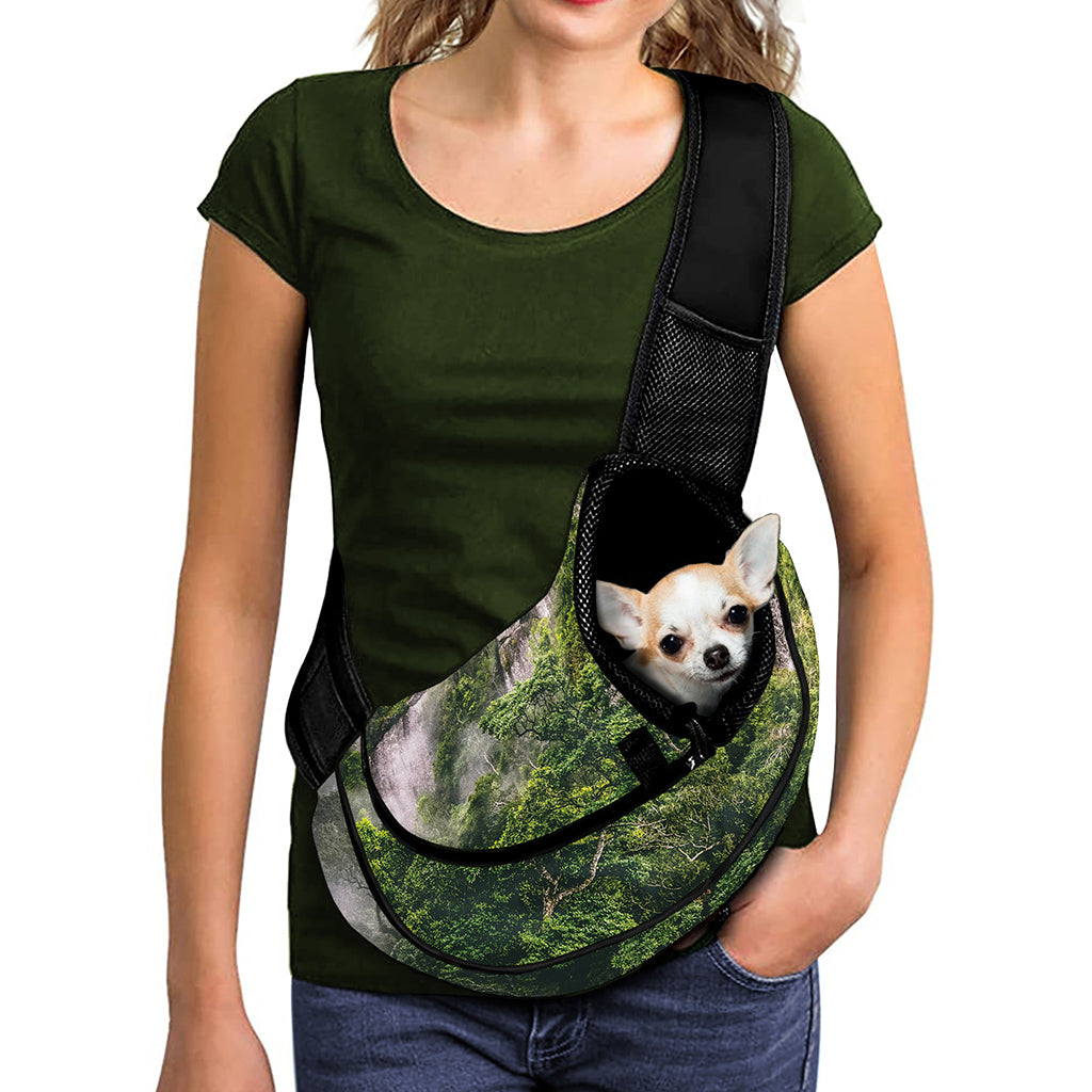 High Mountain Print Pet Sling Carrier