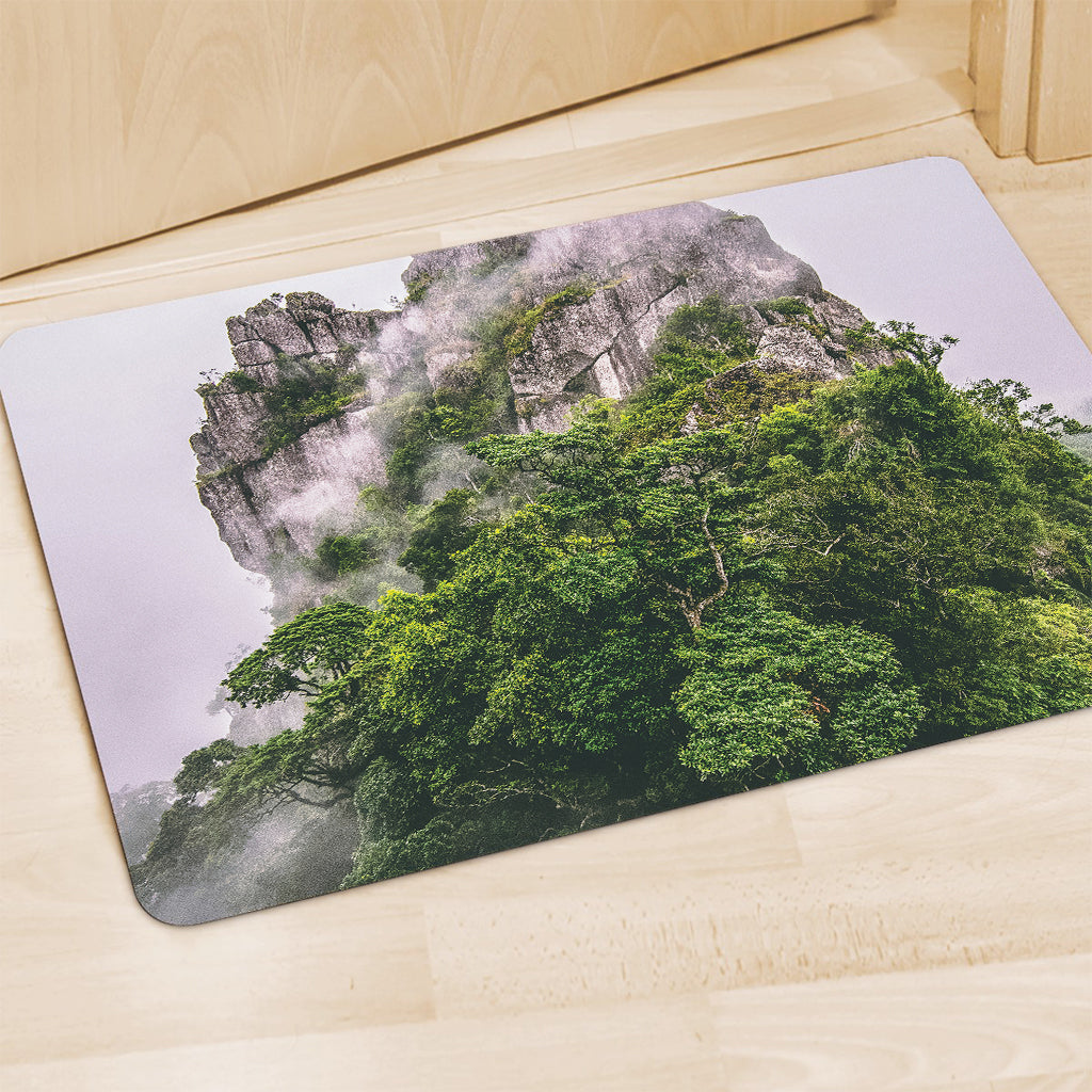 High Mountain Print Polyester Doormat