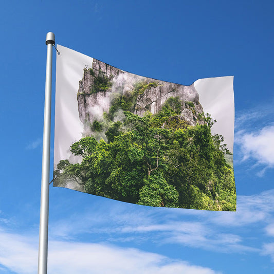 High Mountain Print Polyester Flag