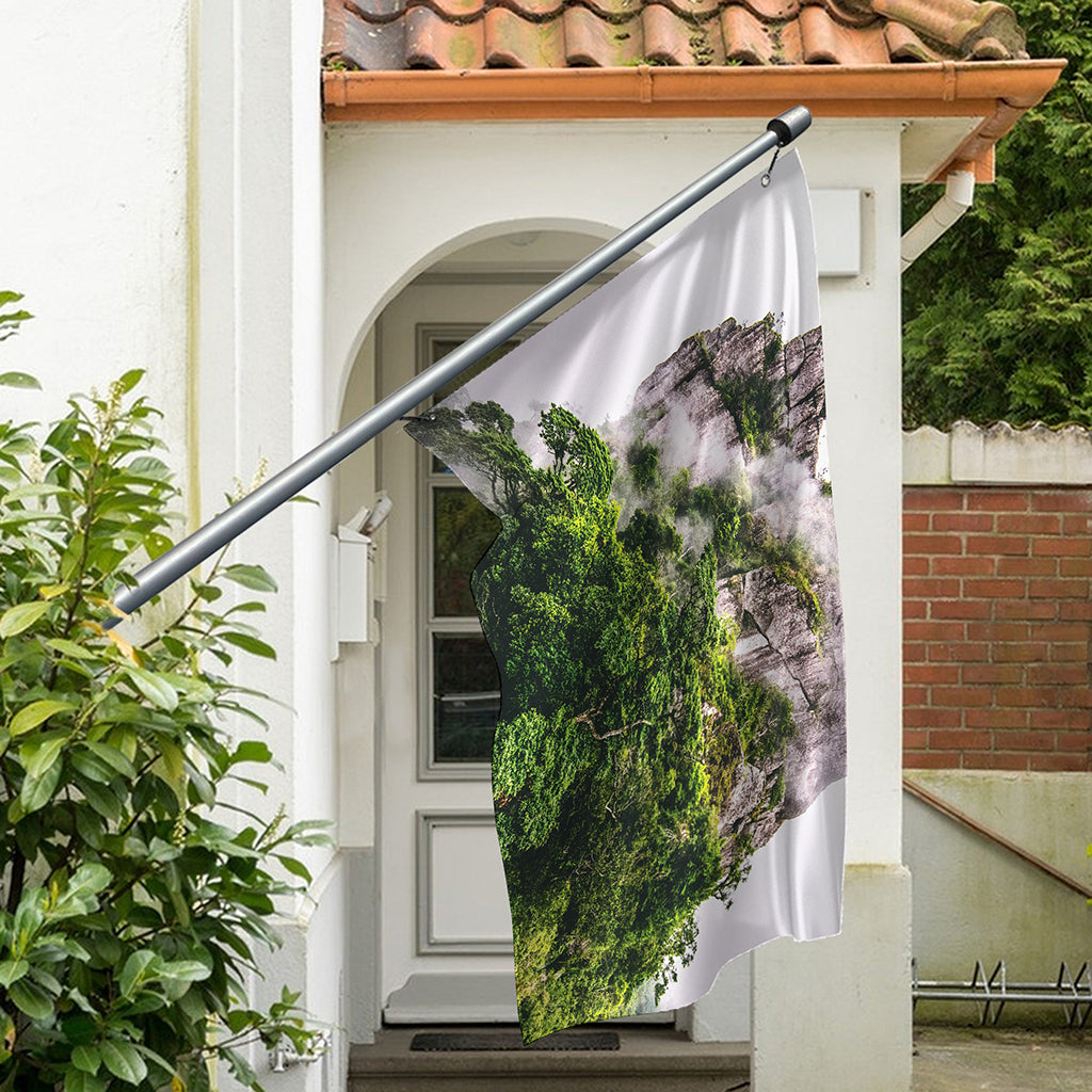 High Mountain Print Polyester Flag