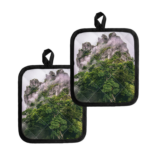 High Mountain Print Pot Holders