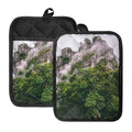 High Mountain Print Pot Holders With Pocket