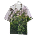 High Mountain Print Rayon Hawaiian Shirt