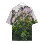 High Mountain Print Rayon Hawaiian Shirt