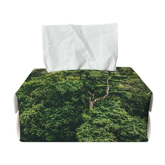 High Mountain Print Rectangle Tissue Box Cover