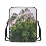 High Mountain Print Rectangular Crossbody Bag