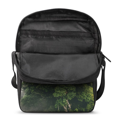 High Mountain Print Rectangular Crossbody Bag