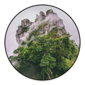 High Mountain Print Round Floor Mat