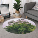 High Mountain Print Round Rug
