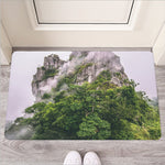 High Mountain Print Rubber Doormat