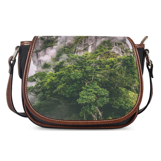 High Mountain Print Saddle Bag