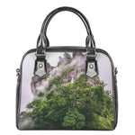 High Mountain Print Shoulder Handbag