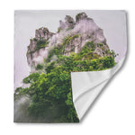 High Mountain Print Silk Bandana