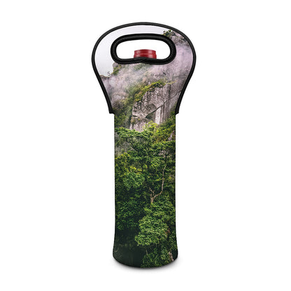 High Mountain Print Single Neoprene Wine Tote
