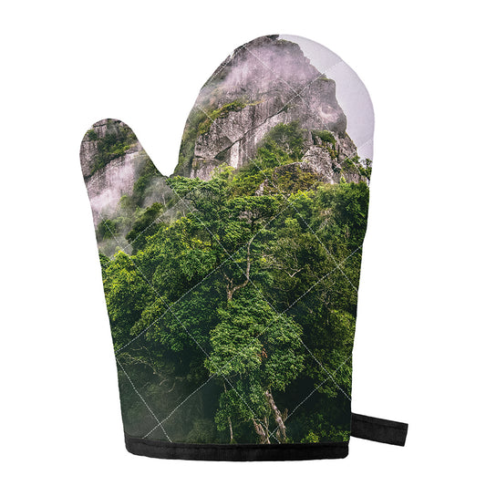 High Mountain Print Single Oven Mitt