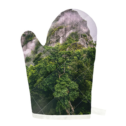 High Mountain Print Single Oven Mitt