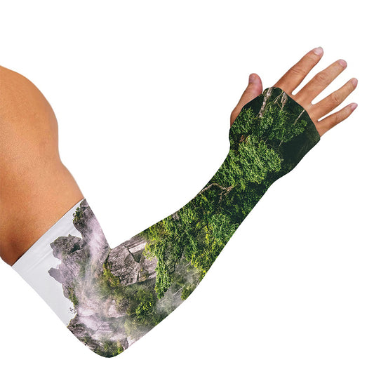 High Mountain Print Sun Protection Arm Sleeves