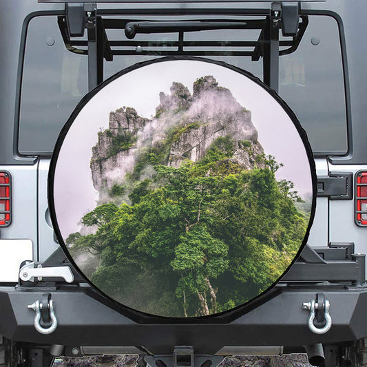 High Mountain Print Tire Cover