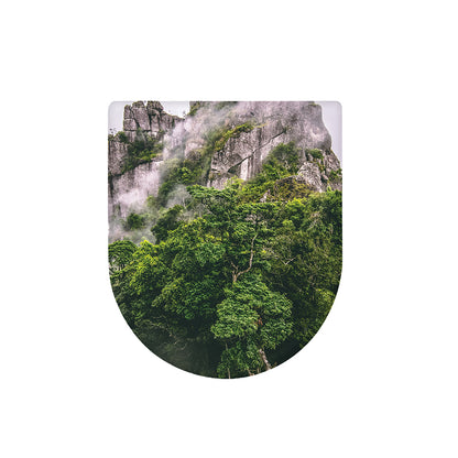 High Mountain Print Toilet Lid Cover