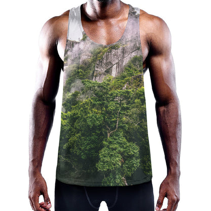 High Mountain Print Training Tank Top