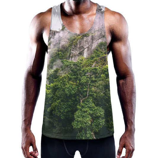 High Mountain Print Training Tank Top