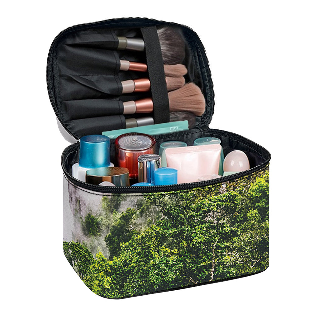 High Mountain Print Travel Makeup Bag