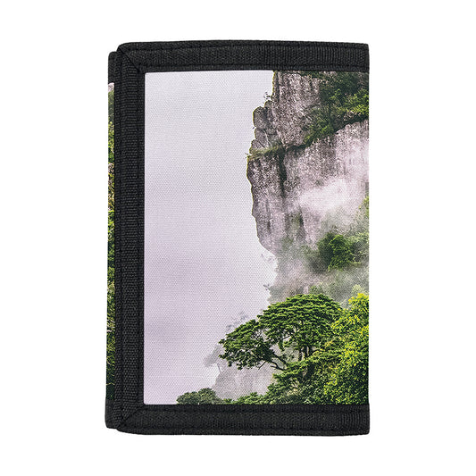 High Mountain Print Trifold Wallet