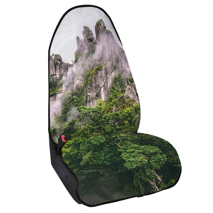 High Mountain Print Waterproof Car Seat Cover
