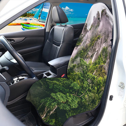 High Mountain Print Waterproof Car Seat Cover