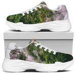 High Mountain Print White Chunky Shoes