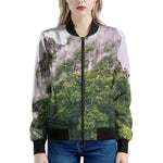 High Mountain Print Women's Bomber Jacket