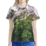 High Mountain Print Women's Polo Shirt