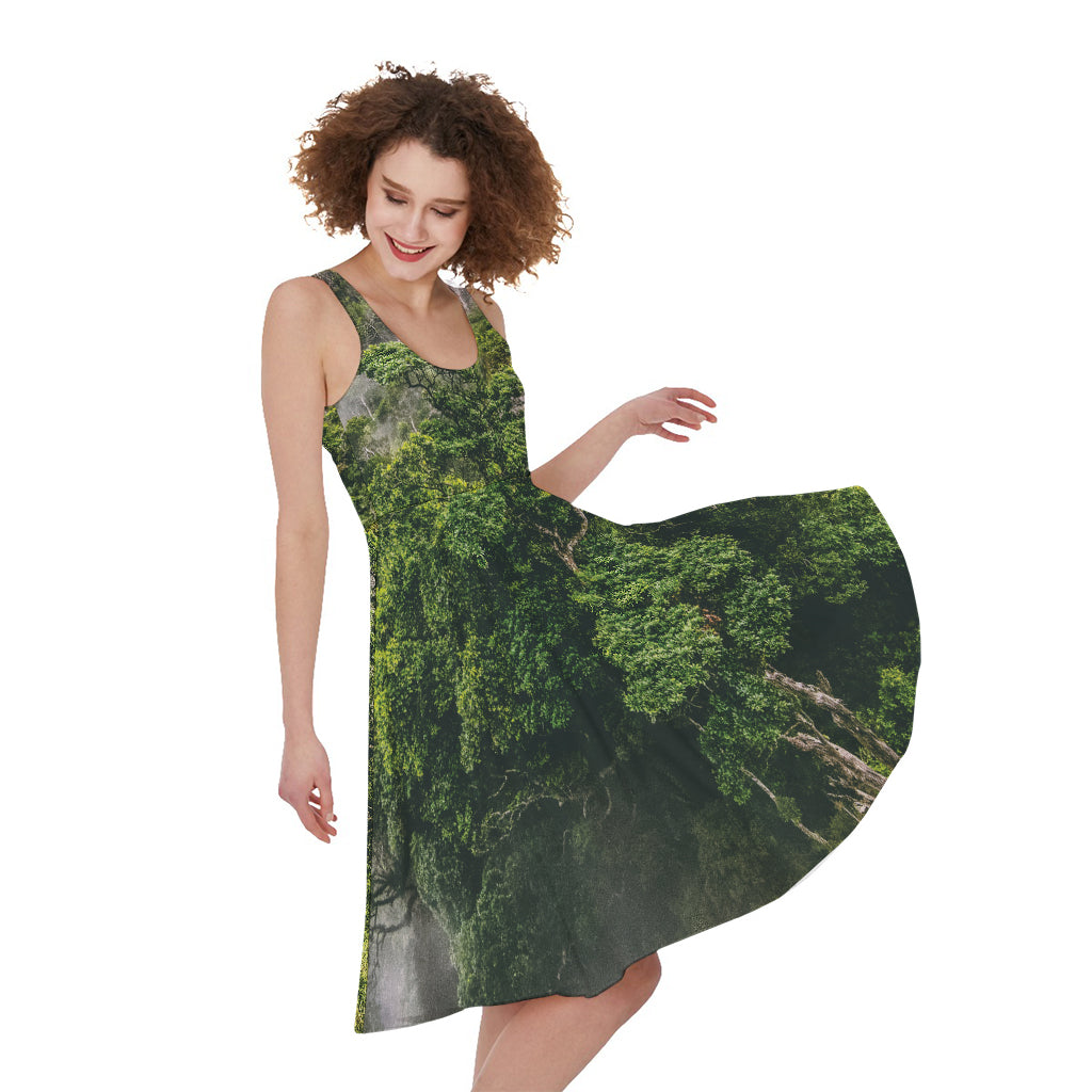 High Mountain Print Women's Sleeveless Dress